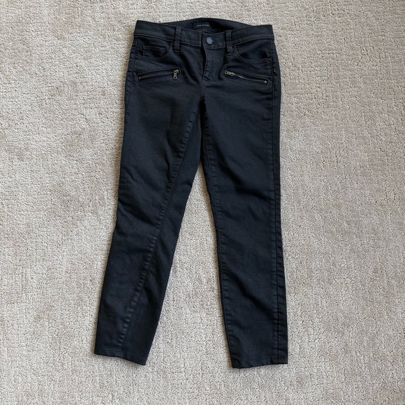 Ann Taylor Super Skinny Modern Fit Moto Jeans - Picture 3 of 8